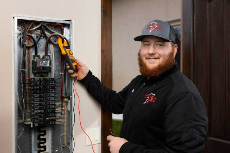 electrical panel testing by Blake of Crimson Power