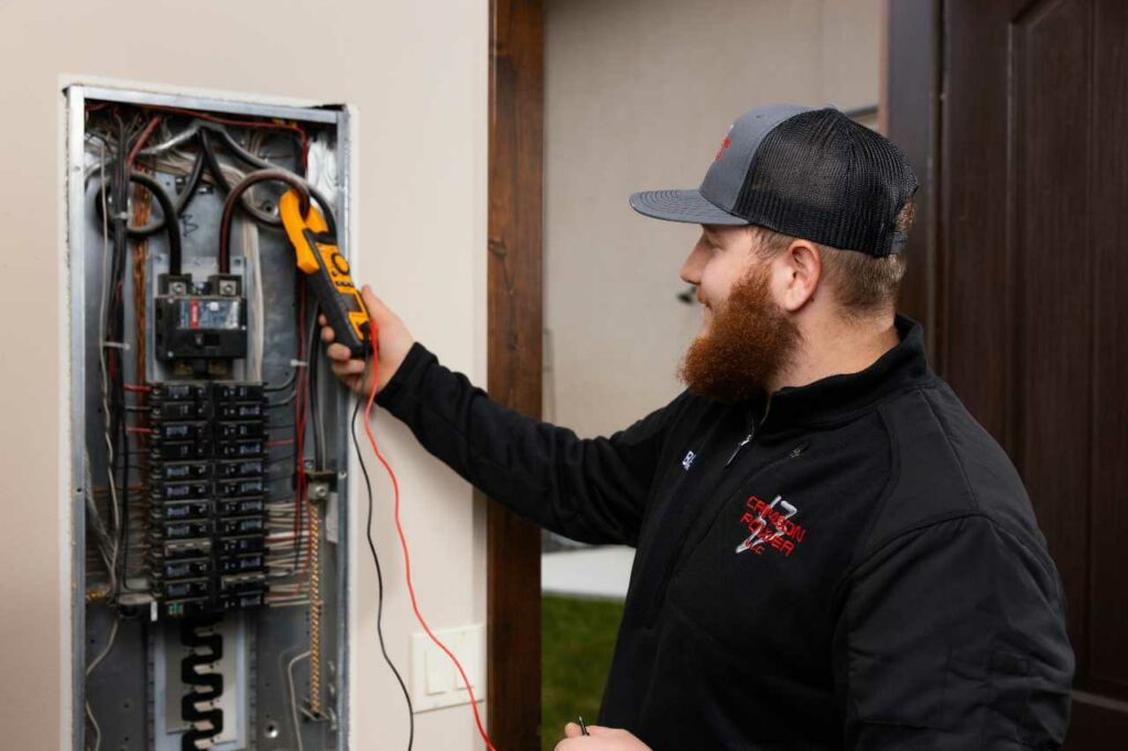 our Kennewick electrician providing electrical services Crimson Power LLC